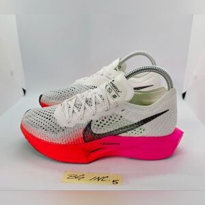 Nike Zoomx Vaporfly Next% 3 Fk Flyknit White-Crimson Women's sz 6 / HF4995-100